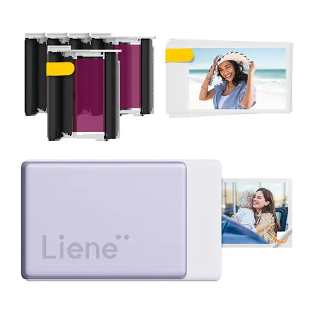 Liene Pearl N200 Pro 2x3" Portable Photo Printer Kit (Purple)